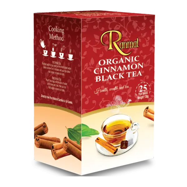 Organic cinnamon flavored Black Tea by Ranmal